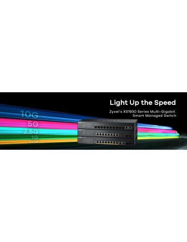 Zyxel XS1930-10-ZZ0101F nätverksswitchar hanterad L3 10G Ethernet (100 1000 10000) Svart