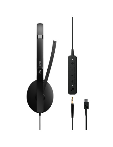 EPOS ADAPT 165T USB-C II Kuulokkeet Langallinen Pääpanta Toimisto puhelukeskus USB Type-C Musta