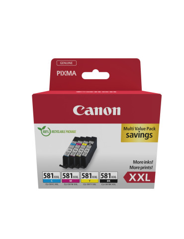 Canon 1998C007 mustekasetti 4 kpl Alkuperäinen Musta, Syaani, Magenta, Keltainen