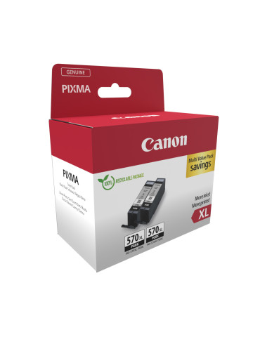 Canon 0318C010 mustekasetti 2 kpl Alkuperäinen Korkea (XL) värintuotto Musta