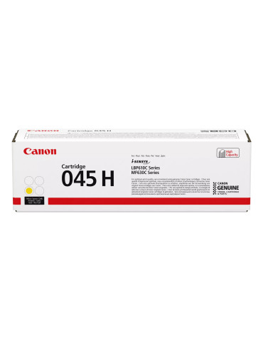 Canon 045 H Tonerkassett 1 styck Original Gul