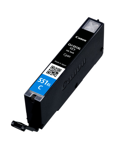 Canon CLI-551XLC mustekasetti 1 kpl Alkuperäinen Korkea (XL) värintuotto Valokuva syaani