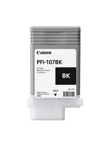 Canon PFI-107BK mustekasetti 1 kpl Alkuperäinen Musta