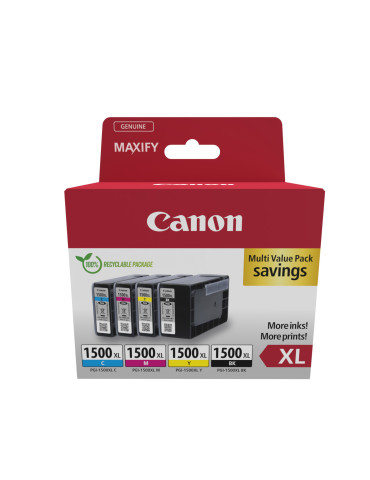 Canon 9182B010 mustekasetti 4 kpl Alkuperäinen Korkea (XL) värintuotto Musta, Syaani, Magenta, Keltainen