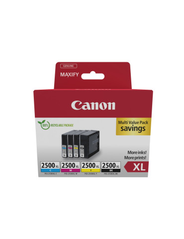 Canon 9254B010 mustekasetti 4 kpl Alkuperäinen Korkea (XL) värintuotto Musta, Syaani, Magenta, Keltainen