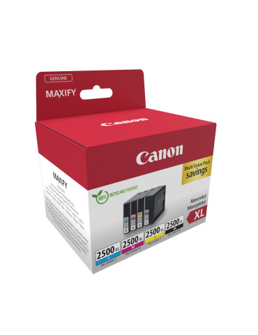 Canon 9254B010 mustekasetti 4 kpl Alkuperäinen Korkea (XL) värintuotto Musta, Syaani, Magenta, Keltainen