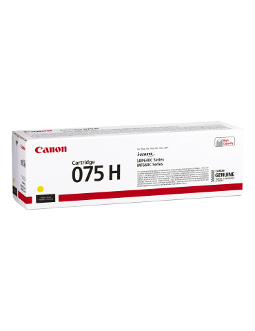 Canon 075 H värikasetti 1 kpl Alkuperäinen Keltainen