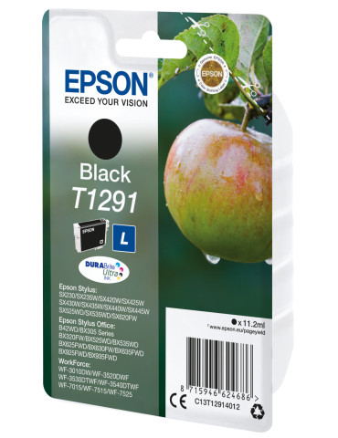 Epson Apple T1291 Äpple, DURABrite Ultra-bläck, Single, svart