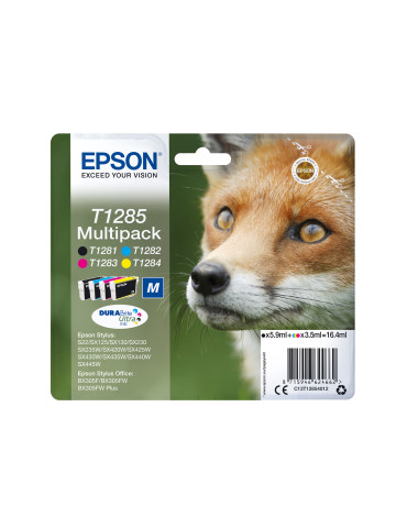 Epson Fox T1285 Kettu DURABrite Ultra, moniväripakkaus, 4 väriä