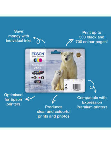 Epson C13T26214012 ink cartridge 1 pc(s) Original High (XL) Yield Black