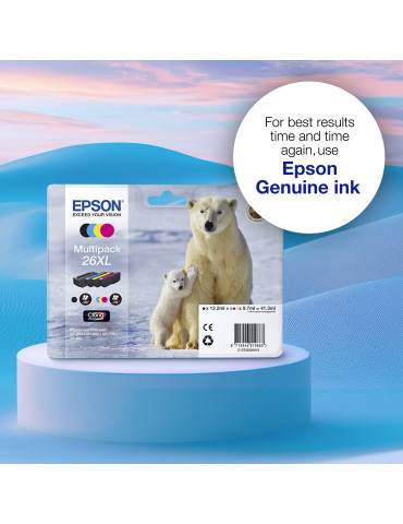 Epson 26XL Isbjörn, Claria Premium-bläck, Single‚ svart