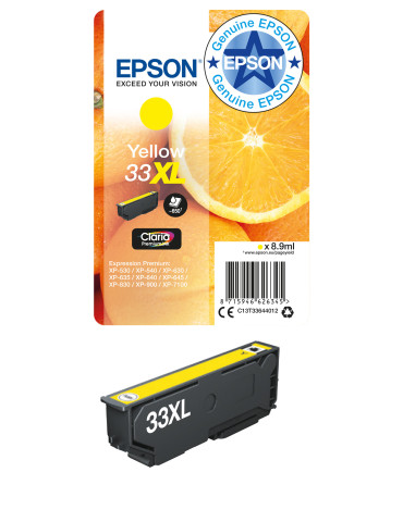 Epson Oranges Singlepack Yellow 33XL Claria Premium Ink