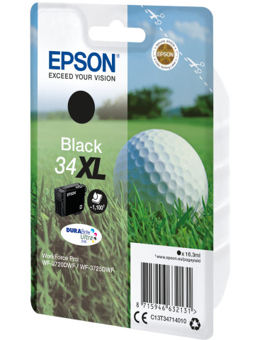 Epson Golf ball 34XL Golfboll, DURABrite Ultra-bläck, Single, svart
