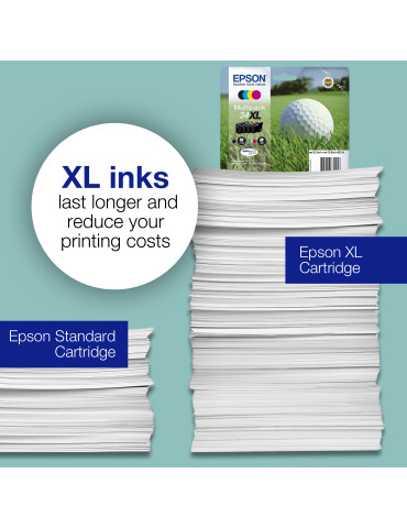 Epson Golf ball C13T34734010 ink cartridge 1 pc(s) Original High (XL) Yield Magenta