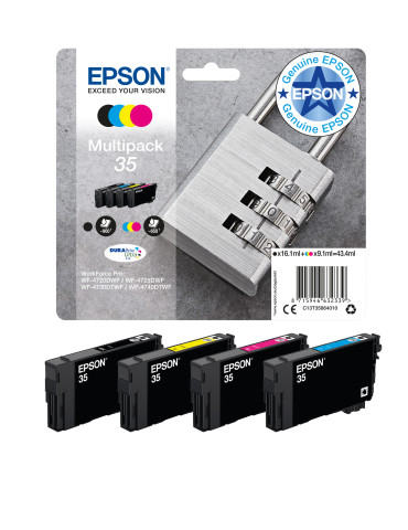 Epson Padlock C13T35864010 ink cartridge 1 pc(s) Original Standard Yield Black, Cyan, Magenta, Yellow