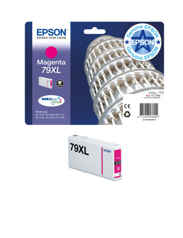 Epson Tower of Pisa Singlepack Cyan 79 DURABrite Ultra Ink