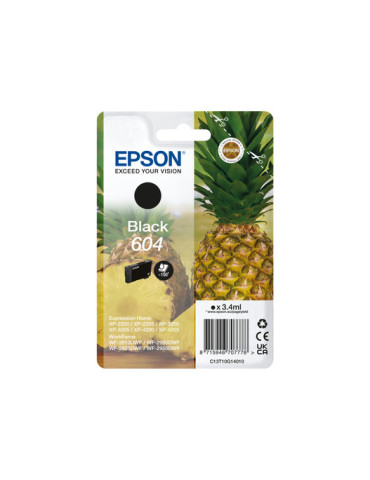 Epson 604 mustekasetti 1 kpl Alkuperäinen Perusvärintuotto Musta
