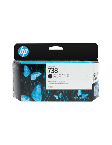 HP 738 130 ml svart DesignJet-bläckpatron