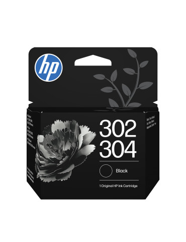 HP Kolmivärinen musta 302 304 -mustepatruuna, 2 kpl pakkaus