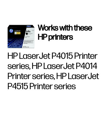 HP 64A, alkuperäinen musta LaserJet-värikasetti