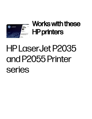 HP 05A, alkuperäinen musta LaserJet-värikasetti