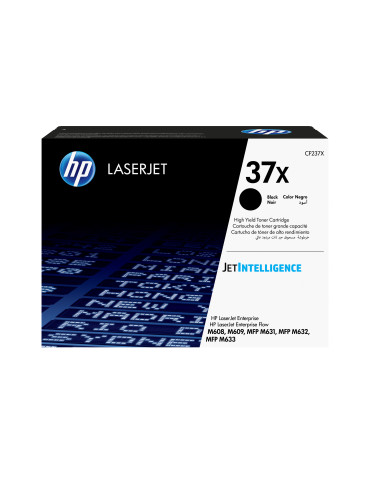 HP 37X svart original LaserJet-tonerkassett med hög kapacitet