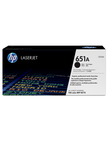 HP 651A svart LaserJet-tonerkassett, original