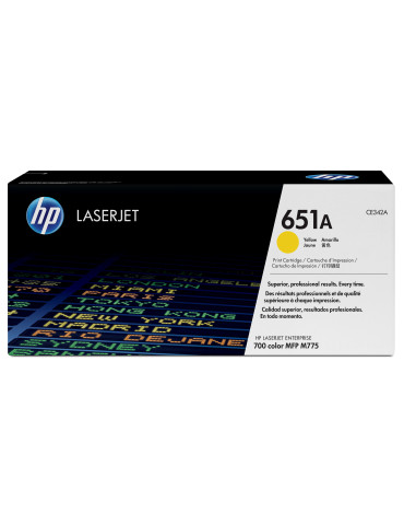HP 651A gul LaserJet-tonerkassett, original