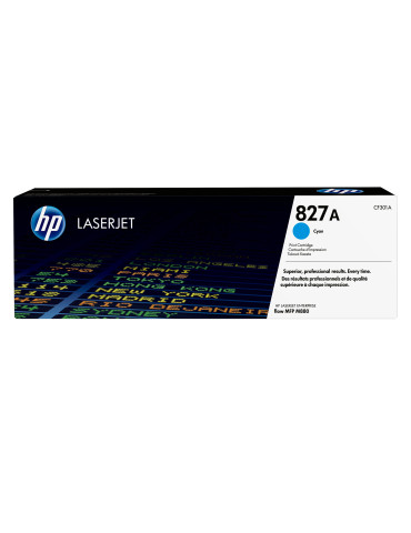 HP 827A Cyan Original LaserJet Toner Cartridge