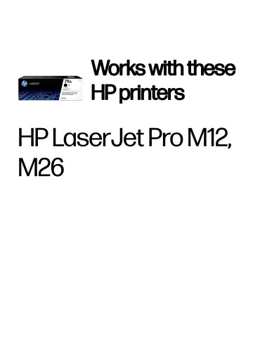 HP 79A svart original LaserJet-tonerkassett
