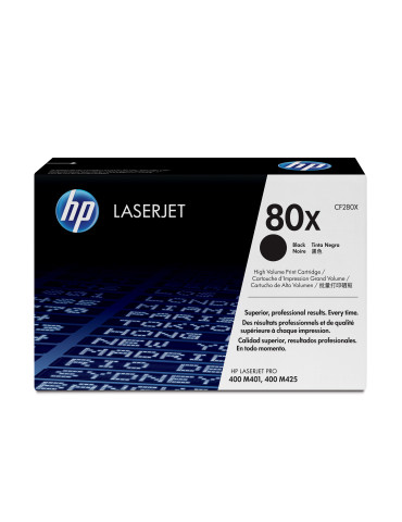 HP 80X, alkuperäinen riittoisa musta LaserJet-värikasetti