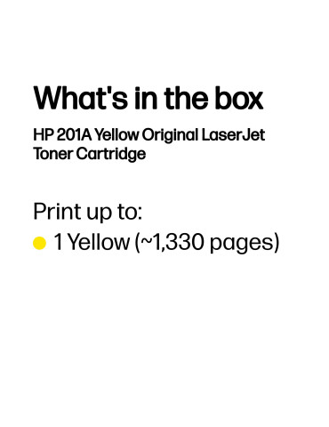 HP 201A Yellow Original LaserJet Toner Cartridge