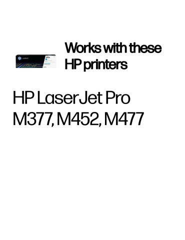 HP 410A, alkuperäinen syaani LaserJet-värikasetti