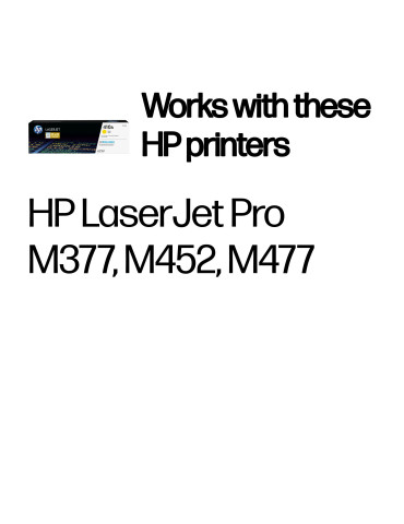 HP 410A, alkuperäinen keltainen LaserJet-värikasetti