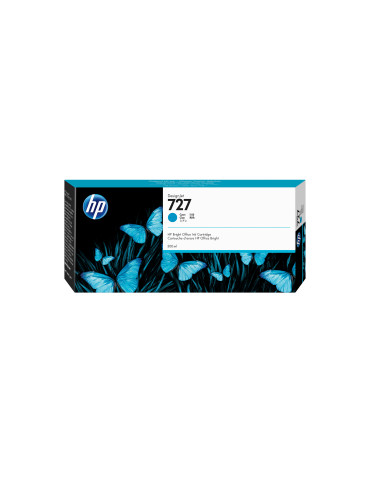 HP 727 300 ml DesignJet-bläckpatron, cyan