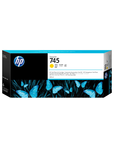 HP 745 300-ml DesignJet Yellow Ink Cartridge