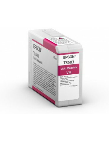 Epson Singlepack Vivid Magenta T85030N UltraChrome HD ink 80ml