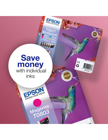 Epson Hummingbird T0807 ink cartridge 1 pc(s) Original Black, Cyan, Light Cyan, Light magenta, Magenta, Yellow