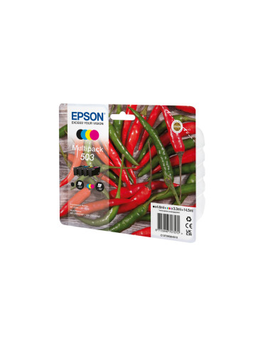 Epson 503 mustekasetti 4 kpl Alkuperäinen Perusvärintuotto Musta, Syaani, Magenta, Keltainen