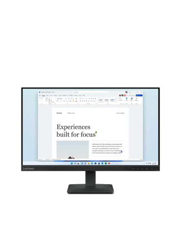 Lenovo L24-4e platta pc-skärmar 60,5 cm (23.8") 1920 x 1080 pixlar Full HD LCD Svart
