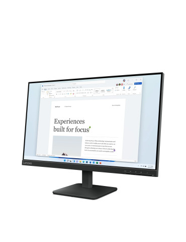 Lenovo L24-4e platta pc-skärmar 60,5 cm (23.8") 1920 x 1080 pixlar Full HD LCD Svart