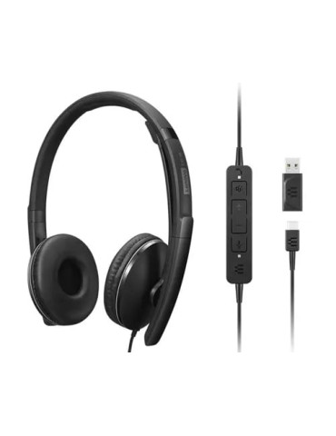 Lenovo 4XD1M45627 kuulokkeet ja kuulokemikrofoni Langallinen Pääpanta USB Type-C Musta