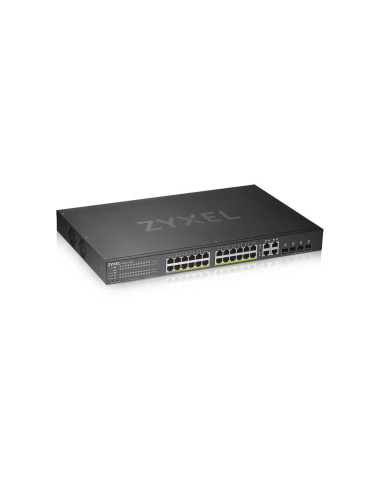 Zyxel GS1920-24HPV2 Hallittu Gigabit Ethernet (10 100 1000) Power over Ethernet -tuki Musta