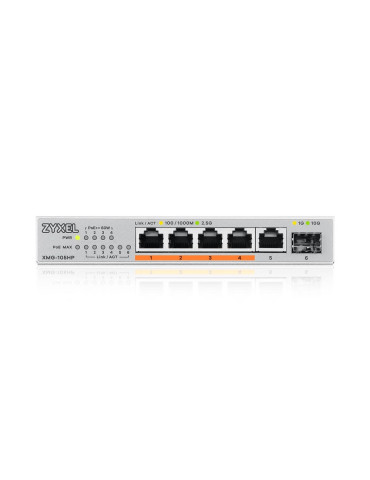 Zyxel XMG-105HP Hallitsematon 2.5G Ethernet (100 1000 2500) Power over Ethernet -tuki Hopea