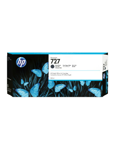 HP 727 300 ml DesignJet-bläckpatron, mattsvart