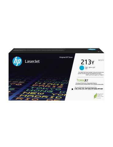 HP 213Y Extra High Yield Cyan Original LaserJet Toner Cartridge