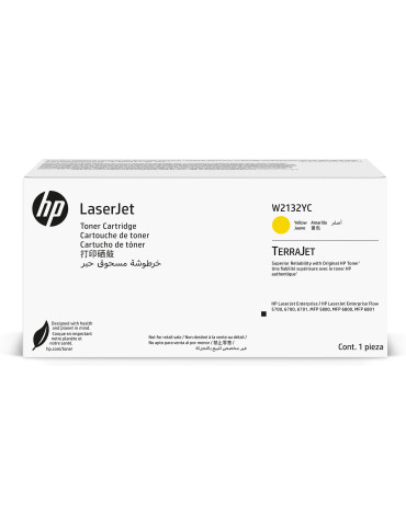 HP W2132YC gul LaserJet-tonerkassett, original, kontrakt