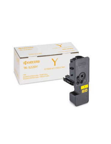KYOCERA TK-5220Y värikasetti 1 kpl Alkuperäinen Keltainen