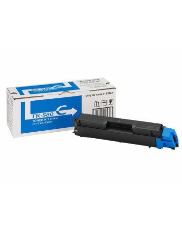 KYOCERA TK-580C Tonerkassett 1 styck Original Cyan