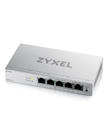 Zyxel GS1200-5HPV3 Hallittu L2 Gigabit Ethernet (10 100 1000) Power over Ethernet -tuki Työpöytä Harmaa